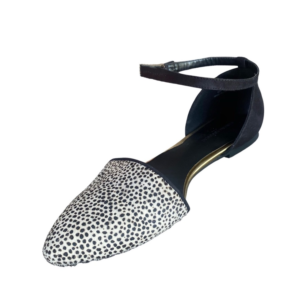 BANANA REPUBLIC Animal Print Flats w/Ankle Strap